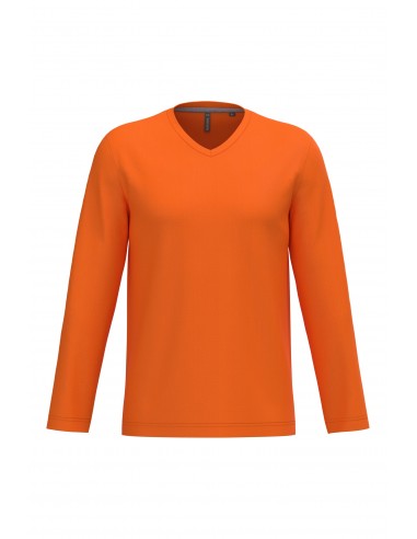 T-shirt col V manches longues homme - K358-T-Shirts-Alchimistes
