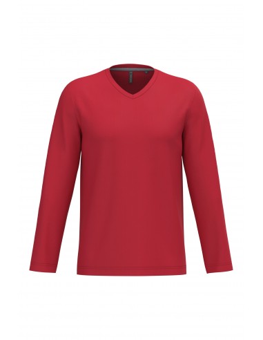 T-shirt col V manches longues homme - K358-T-Shirts-Alchimistes