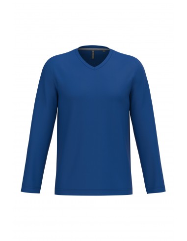 T-shirt col V manches longues homme - K358-T-Shirts-Alchimistes