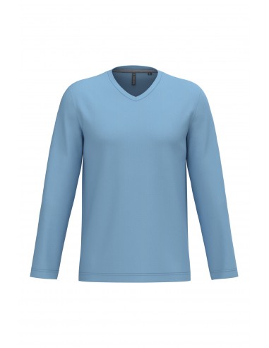 T-shirt col V manches longues homme - K358-T-Shirts-Alchimistes