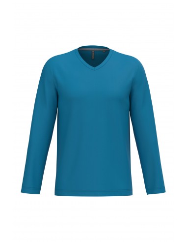 T-shirt col V manches longues homme - K358-T-Shirts-Alchimistes