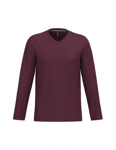 T-shirt col V manches longues homme - K358-T-Shirts-Alchimistes