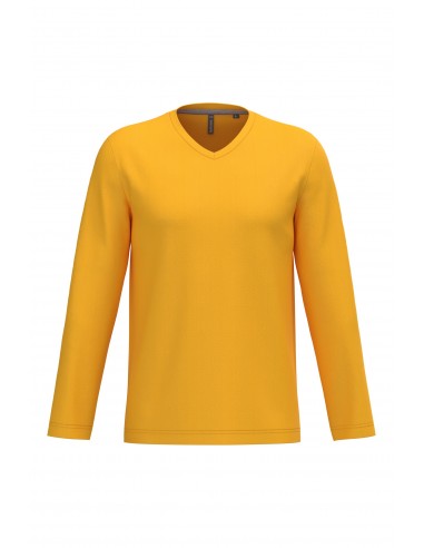 T-shirt col V manches longues homme - K358-T-Shirts-Alchimistes