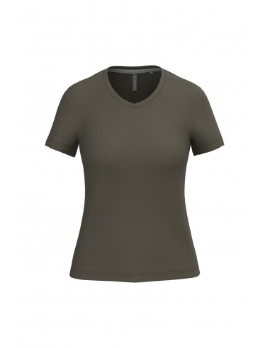 T-shirt col V manches courtes femme - K381-T-Shirts-Alchimistes