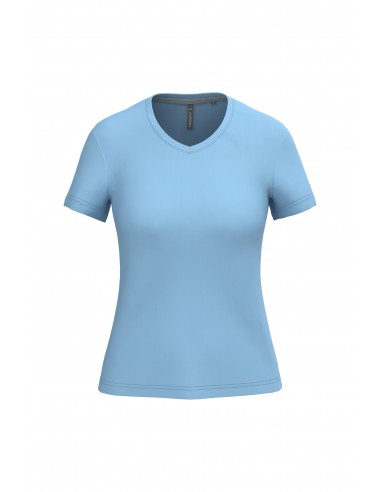 T-shirt col V manches courtes femme - K381-T-Shirts-Alchimistes