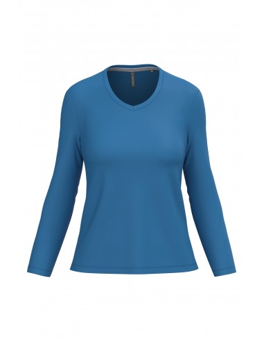 T-shirt col V manches longues femme - K382-T-Shirts-Alchimistes