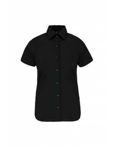 Chemise coton / élasthanne manches courtes femme - K532-Chemises / pulls-Alchimistes