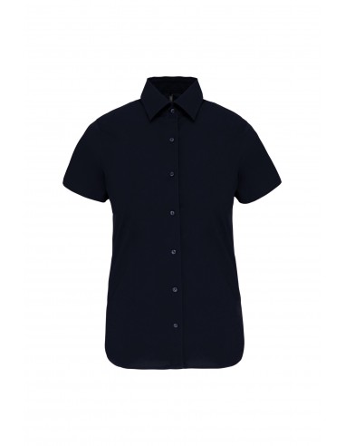 Chemise coton / élasthanne manches courtes femme - K532-Chemises / pulls-Alchimistes