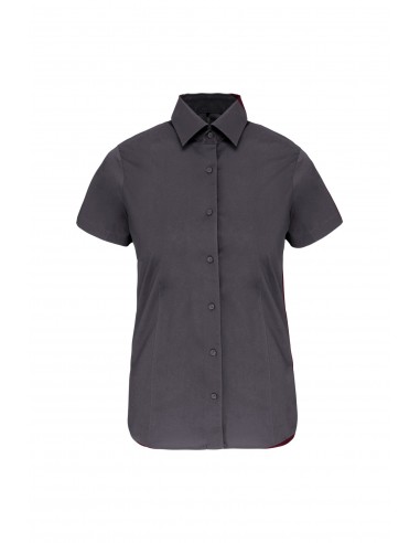 Chemise coton / élasthanne manches courtes femme - K532-Chemises / pulls-Alchimistes