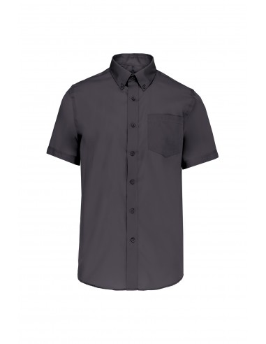 Chemise micro-sergé manches courtes sans repassage - K539-Chemises / pulls-Alchimistes