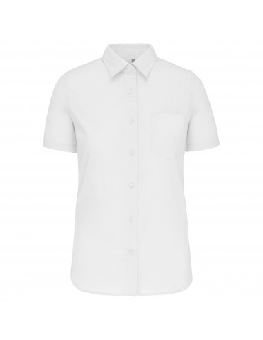 Chemise popeline manches courtes femme - K544-Chemises / pulls-Alchimistes