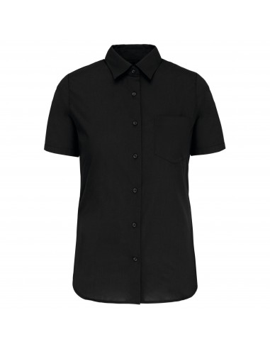 Chemise popeline manches courtes femme - K544-Chemises / pulls-Alchimistes
