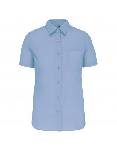Chemise popeline manches courtes femme - K544-Chemises / pulls-Alchimistes