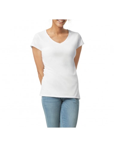 T-shirt femme col v Softstyle - GI64V00L-T-Shirts-Alchimistes