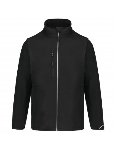 Veste softshell sport manches amovibles unisexe - PA323-Polaire et softshell-Alchimistes
