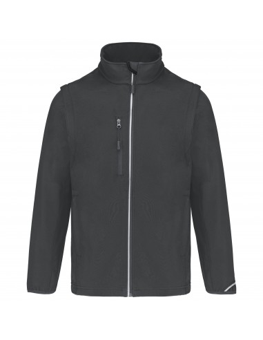 Veste softshell sport manches amovibles unisexe - PA323-Polaire et softshell-Alchimistes
