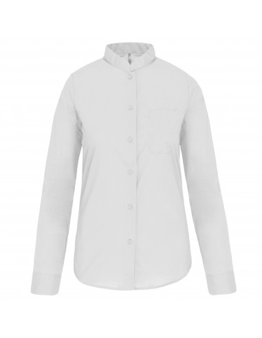 Chemise col mao manches longues femme - K514-Chemises / pulls-Alchimistes
