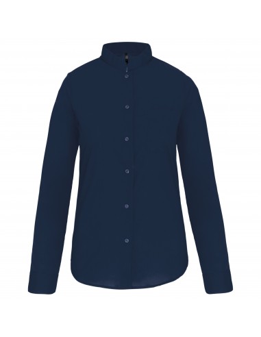 Chemise col mao manches longues femme - K514-Chemises / pulls-Alchimistes
