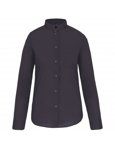 Chemise col mao manches longues femme - K514-Chemises / pulls-Alchimistes