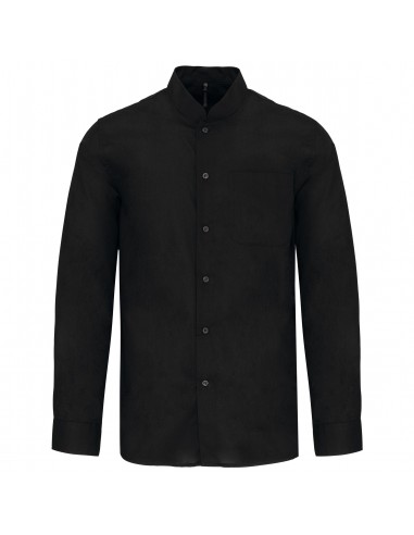 Chemise col mao manches longues - K515-Chemises / pulls-Alchimistes