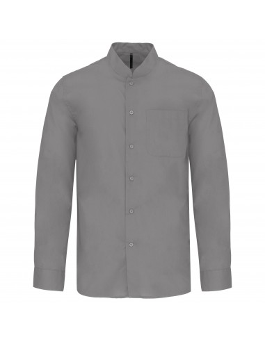 Chemise col mao manches longues - K515-Chemises / pulls-Alchimistes