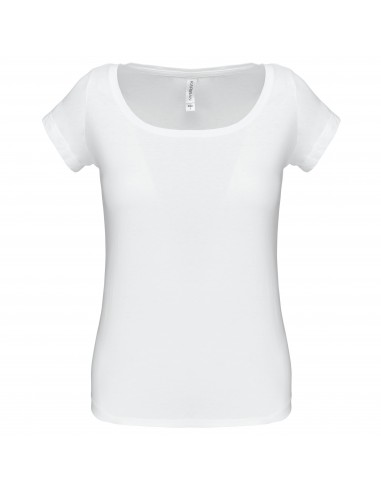 T-shirt col bateau manches courtes femme - K384-T-Shirts-Alchimistes