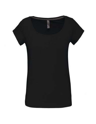 T-shirt col bateau manches courtes femme - K384-T-Shirts-Alchimistes