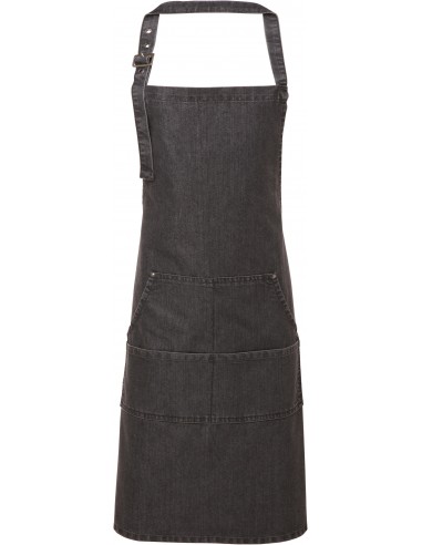 Tablier à bavette "Denim" - PR126-Maison-Alchimistes