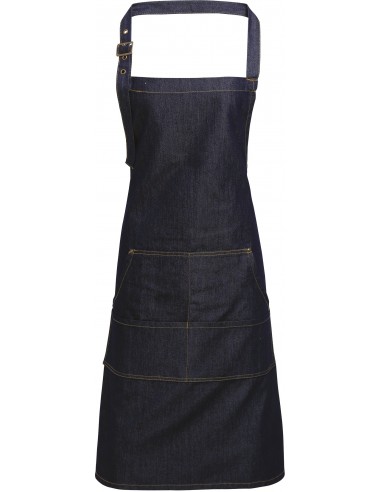 Tablier à bavette "Denim" - PR126-Maison-Alchimistes