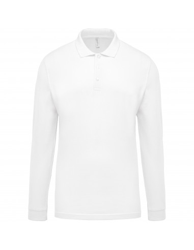 Polo piqué manches longues homme - K256-Polos-Alchimistes