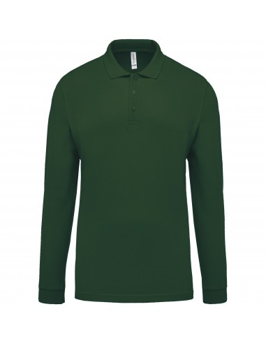 Polo piqué manches longues homme - K256-Polos-Alchimistes