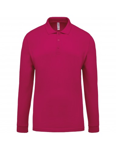 Polo piqué manches longues homme - K256-Polos-Alchimistes