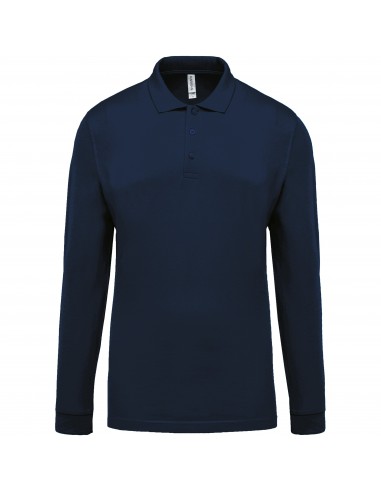 Polo piqué manches longues homme - K256-Polos-Alchimistes