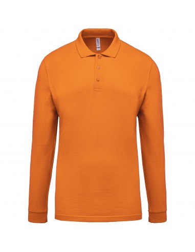Polo piqué manches longues homme - K256-Polos-Alchimistes