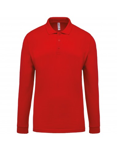 Polo piqué manches longues homme - K256-Polos-Alchimistes