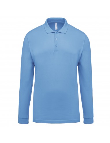 Polo piqué manches longues homme - K256-Polos-Alchimistes