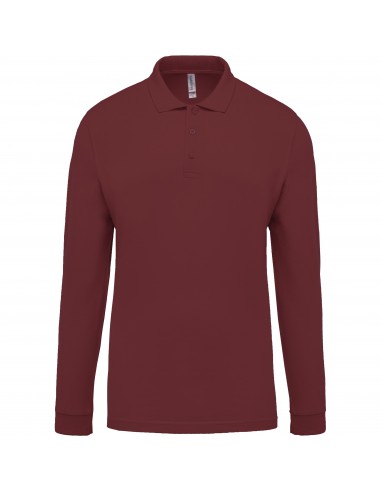 Polo piqué manches longues homme - K256-Polos-Alchimistes