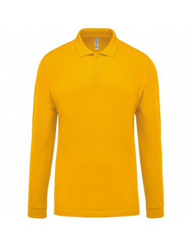 Polo piqué manches longues homme - K256-Polos-Alchimistes