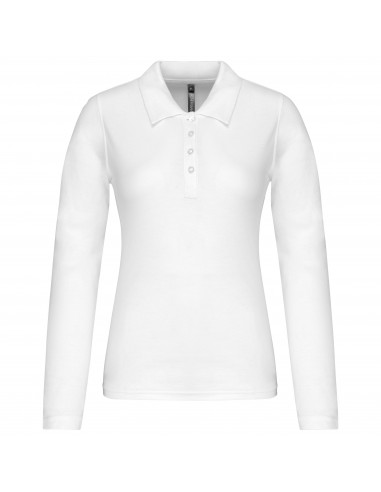 Polo piqué manches longues femme - K257-Polos-Alchimistes