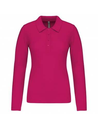 Polo piqué manches longues femme - K257-Polos-Alchimistes