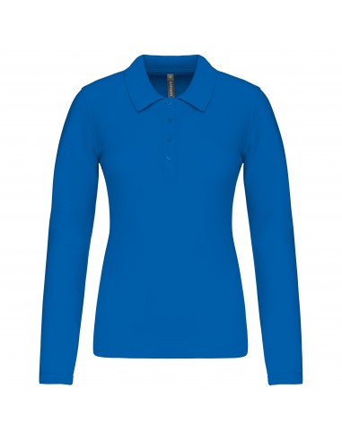 Polo piqué manches longues femme - K257-Polos-Alchimistes