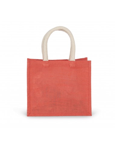 Sac style cabas en toile de jute - modèle moyen - KI0273-Shopping et plage-Alchimistes