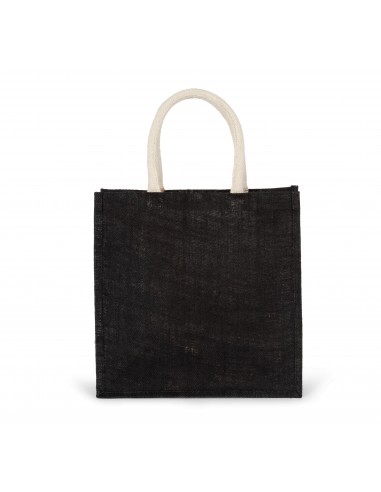 Sac style cabas en toile de jute - grand modèle - KI0274-Shopping et plage-Alchimistes
