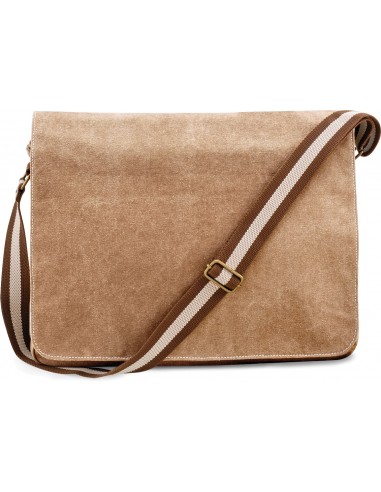 Sac courrier vintage en toile - QD610-Shopping et plage-Alchimistes