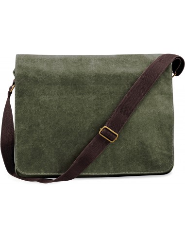 Sac courrier vintage en toile - QD610-Shopping et plage-Alchimistes