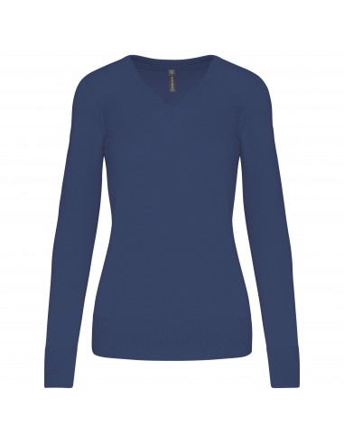 Pull col V femme - K966-Chemises / pulls-Alchimistes