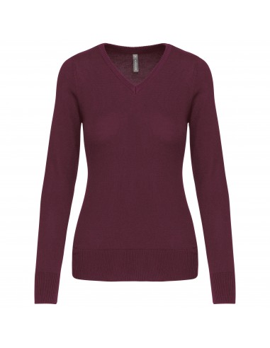 Pull col V femme - K966-Chemises / pulls-Alchimistes