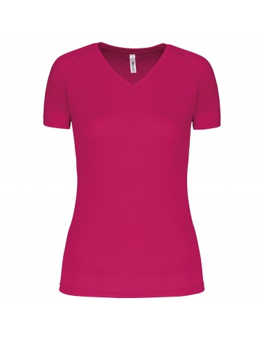 T-shirt de sport manches courtes col v femme - PA477-T-Shirts-Alchimistes