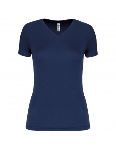 T-shirt de sport manches courtes col v femme - PA477-T-Shirts-Alchimistes