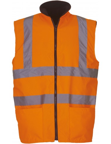 Bodywarmer réversible haute visibilité - YHV008F-Vestes / Bodies-Alchimistes